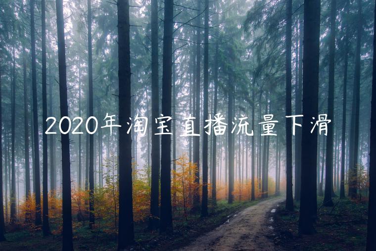 2023年淘寶直播流量下滑